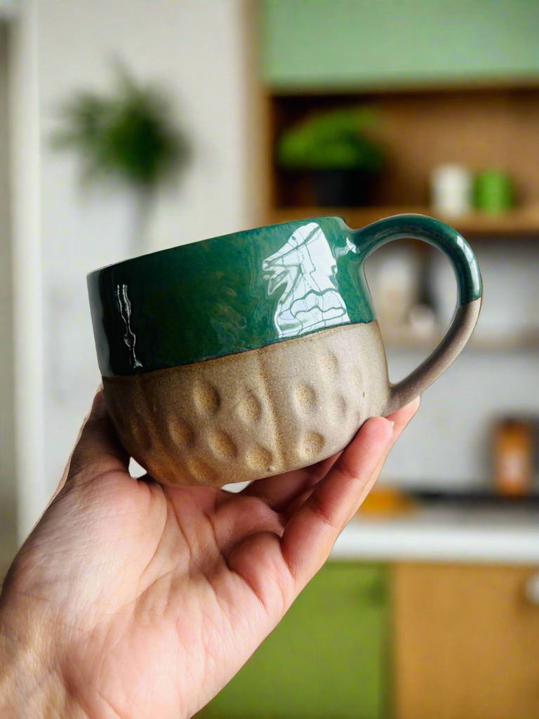 [8041183248472] Simply Terra Mug- Green Glaze