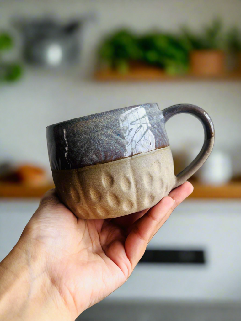 [8041186197592] Simply Terra Mug- Grey Glaze