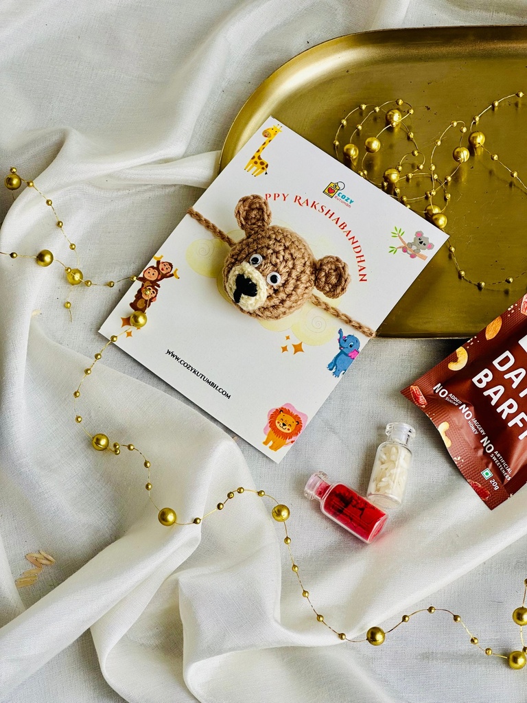 [8423303381080] Teddy | Kids Fabric Rakhi
