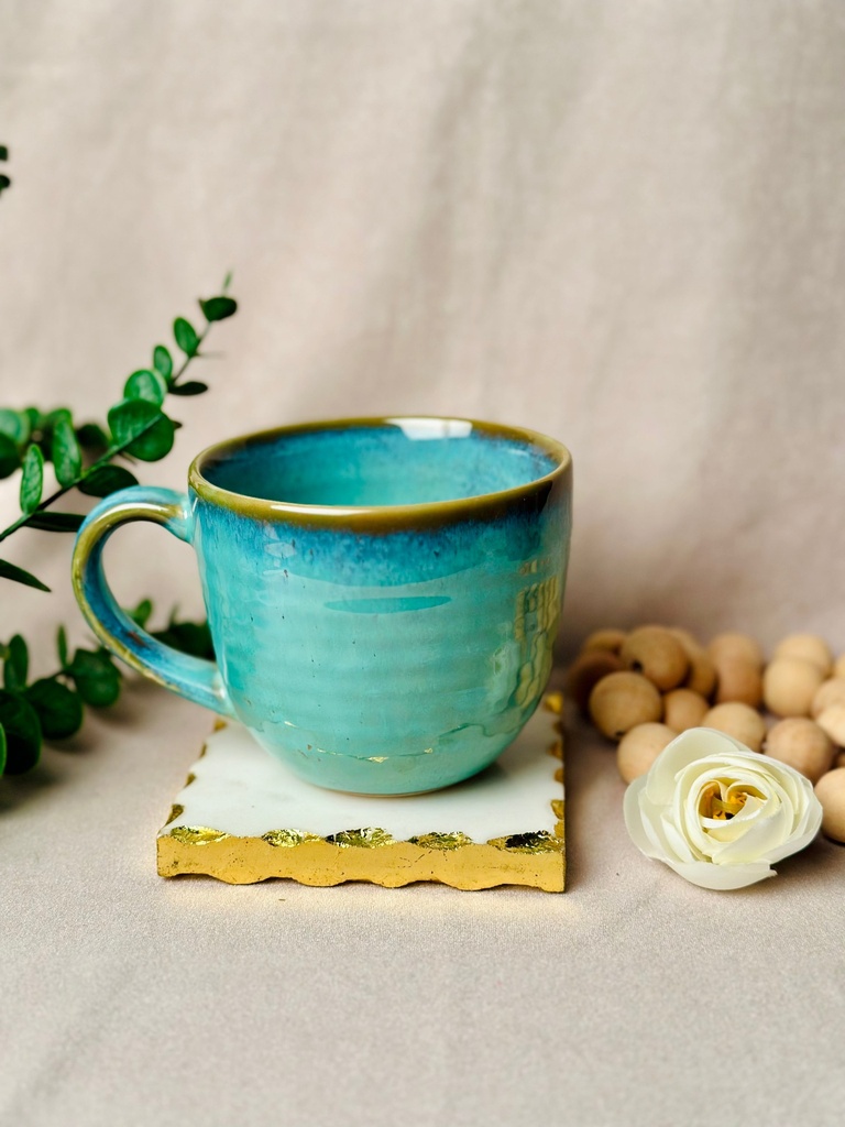 [7529030352984] Big Turquoise Cappuccino Mug