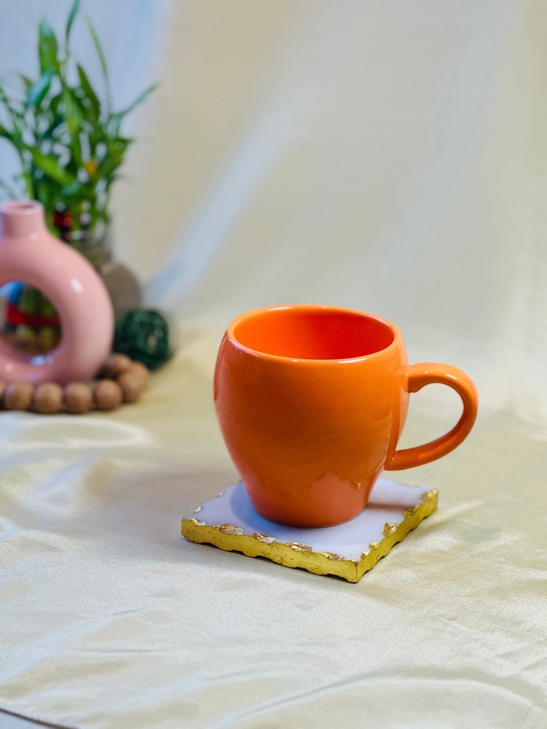 [8641424916568] Poppy Orange Ceramic Mug