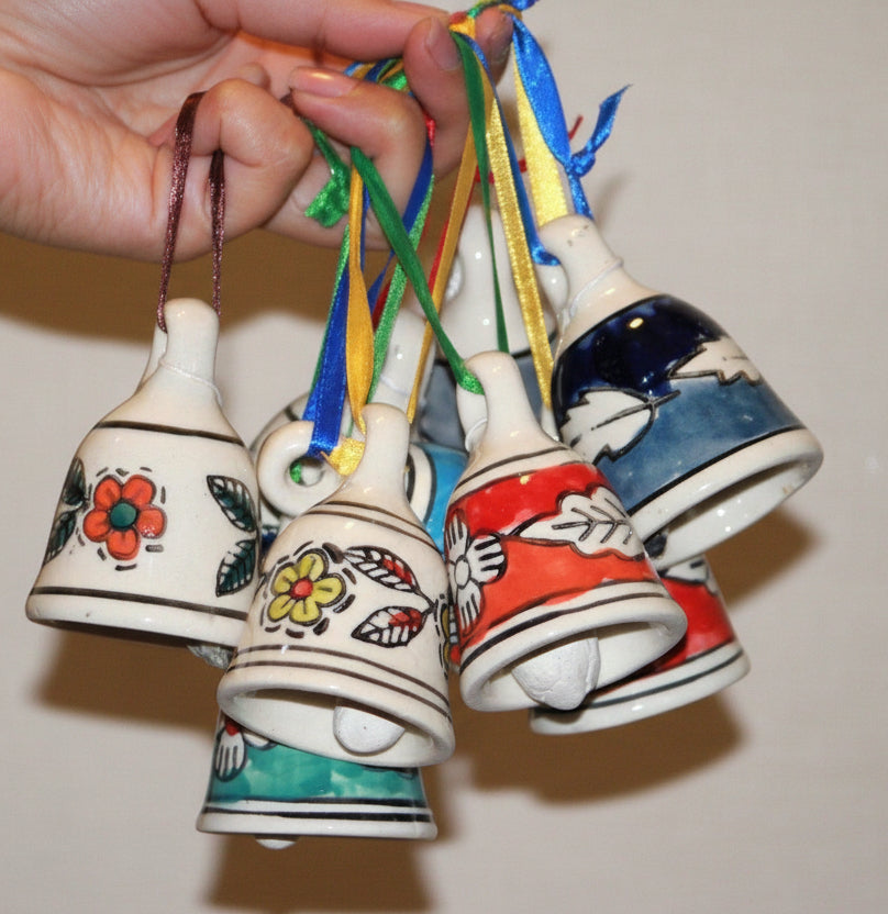 [7359444713560] Assorted Ceramic Bells (Set of 10)