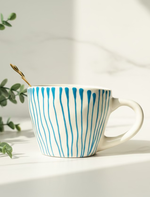 Blue Strokes Mug