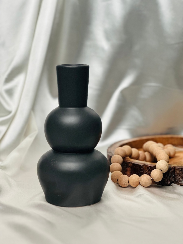 [7858780110936] Black Balance Vase