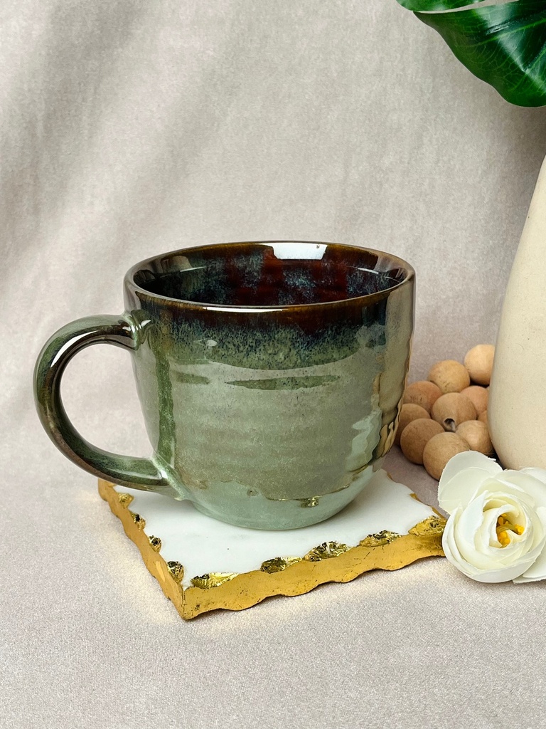 [7529023766616] Big Green Cappuccino Mug