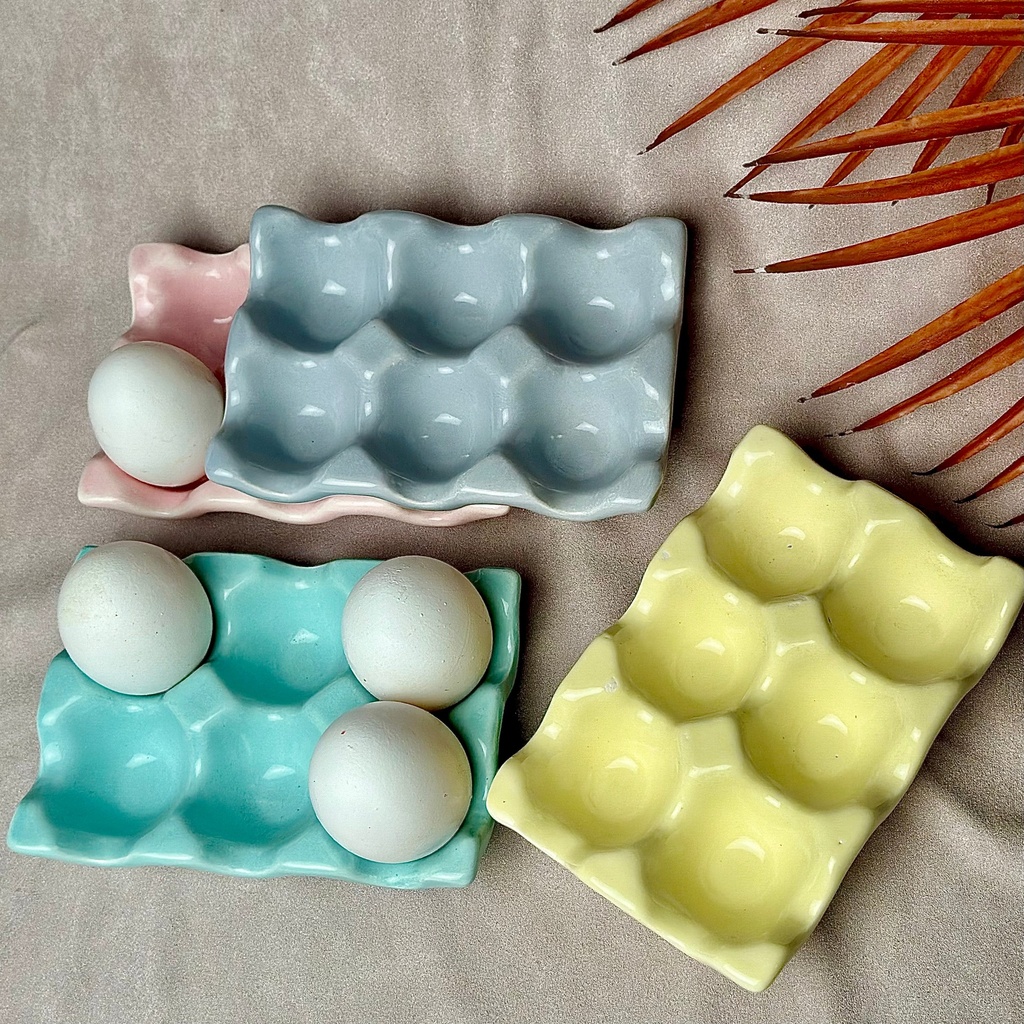[7539412041816] Ceramic Egg Tray