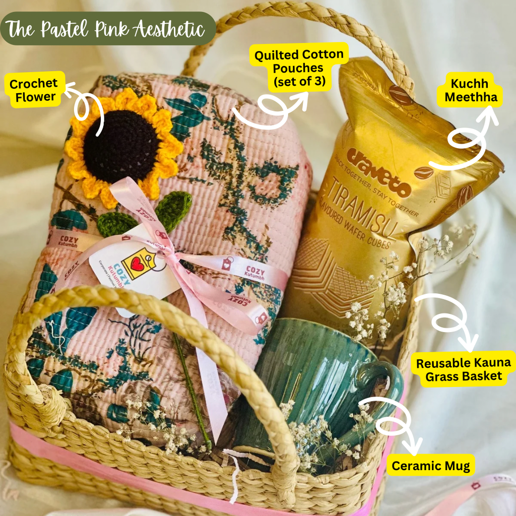 The Pastel Pink Aesthetic Hamper for Girls (Pink)