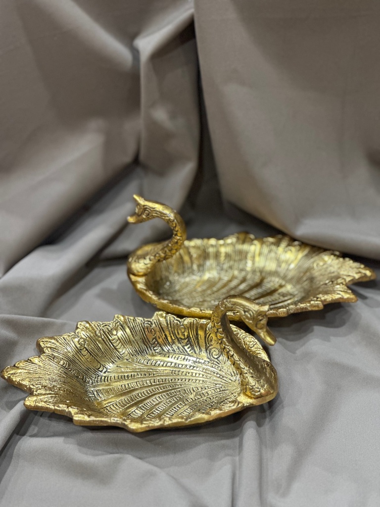 German Silver Duck Tray Pair (7×4) – Return & Festive Gift